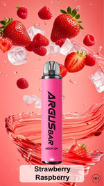 Argus Bar Neon 2000 Prefilled Pod Kit Pack of 10 Strawberry Raspberry