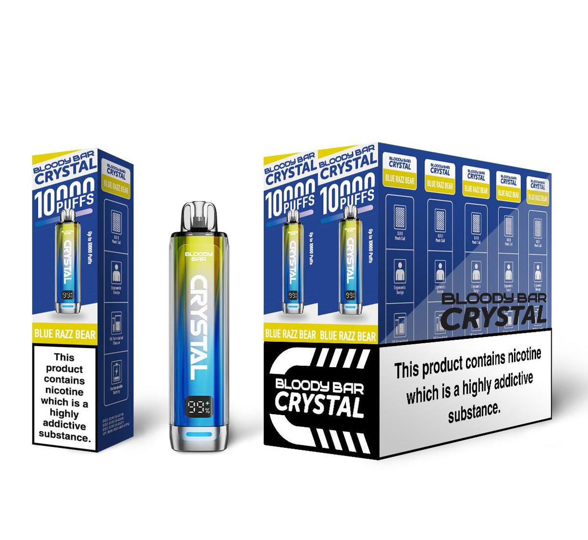 Buy Bloody Bar Crystal 10000 Disposable Vape - Box of 10 - Bulk Vape Wholesale