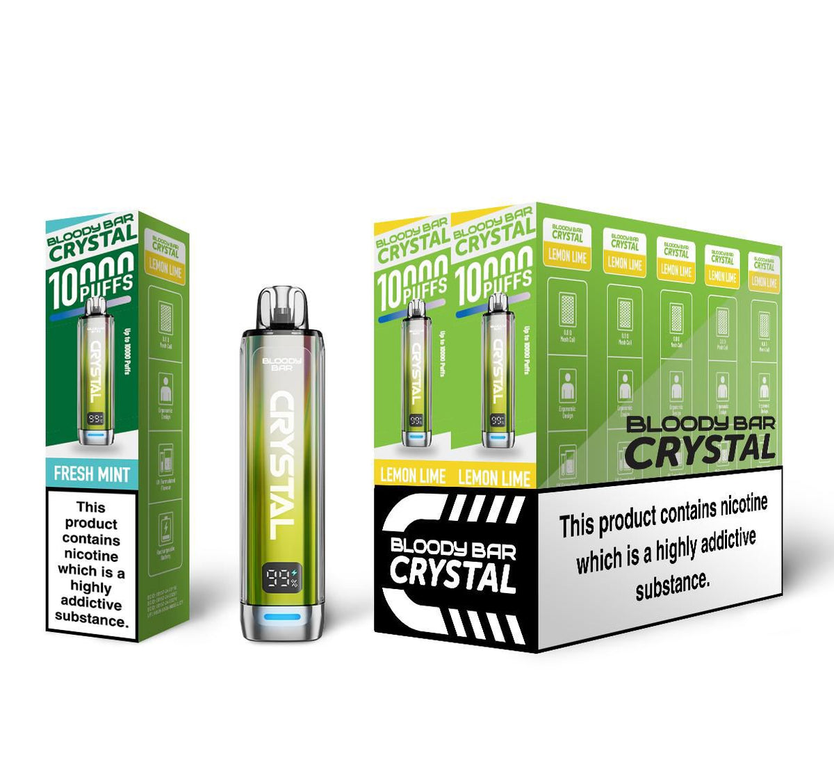 Buy Bloody Bar Crystal 10000 Disposable Vape - Box of 10 - Bulk Vape Wholesale