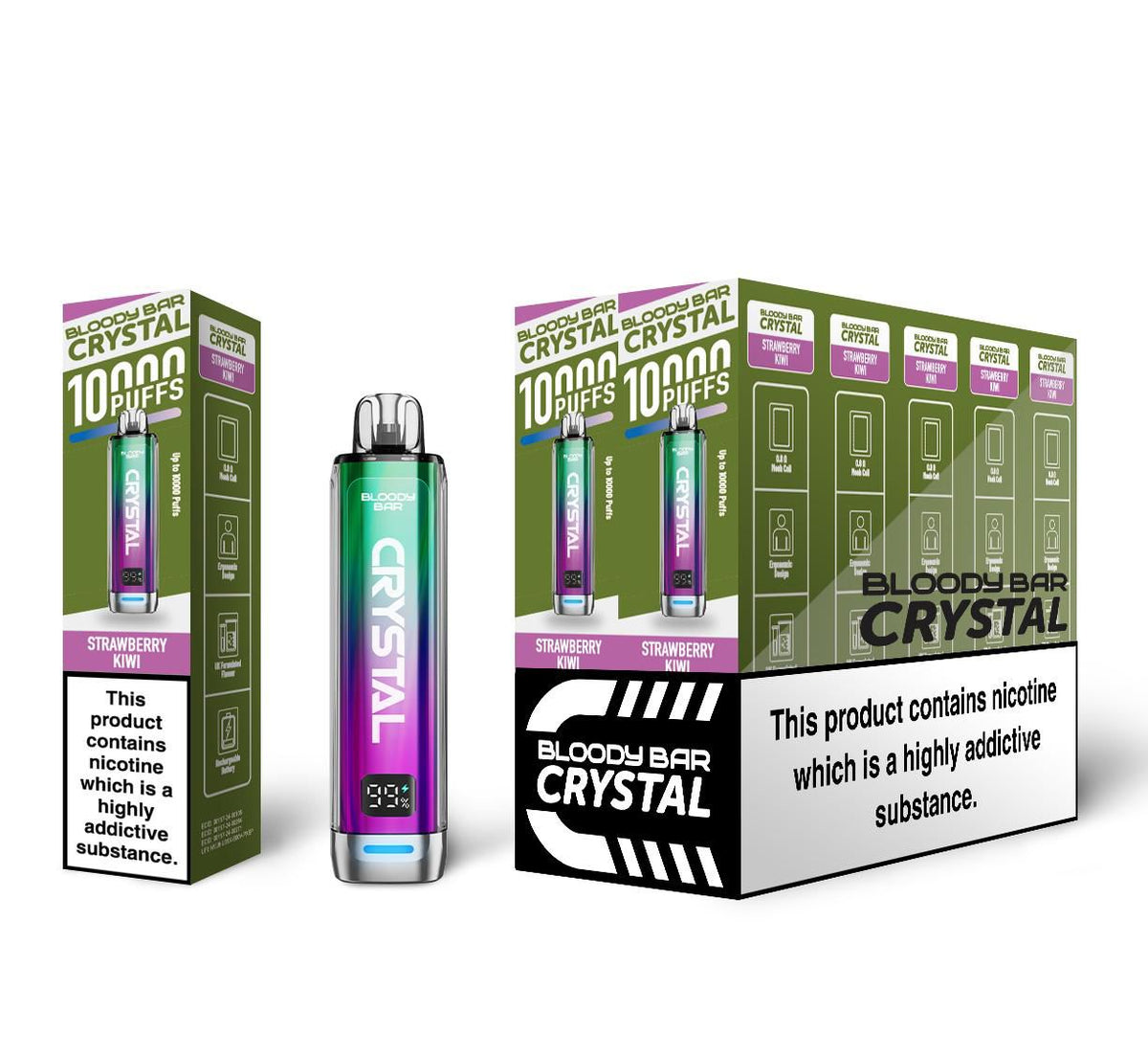Buy Bloody Bar Crystal 10000 Disposable Vape - Box of 10 - Bulk Vape Wholesale