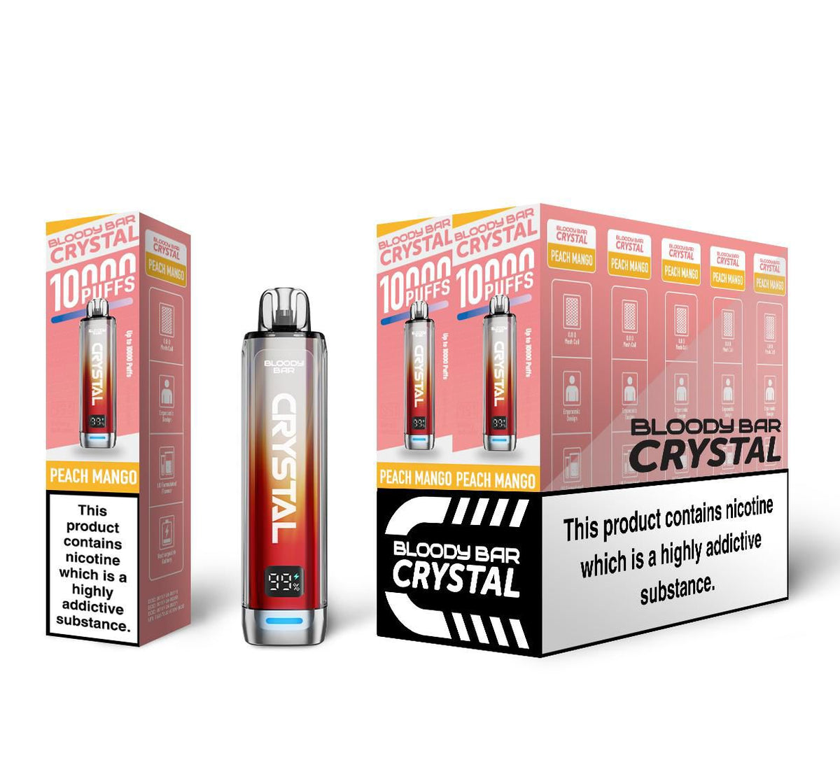 Buy Bloody Bar Crystal 10000 Disposable Vape - Box of 10 - Bulk Vape Wholesale
