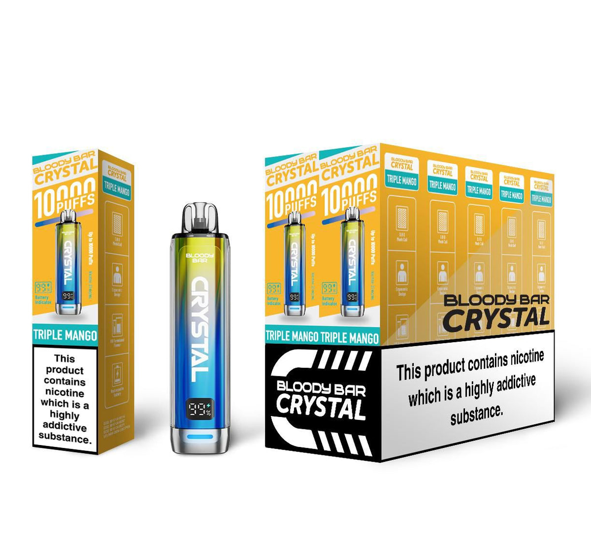 Buy Bloody Bar Crystal 10000 Disposable Vape - Box of 10 - Bulk Vape Wholesale