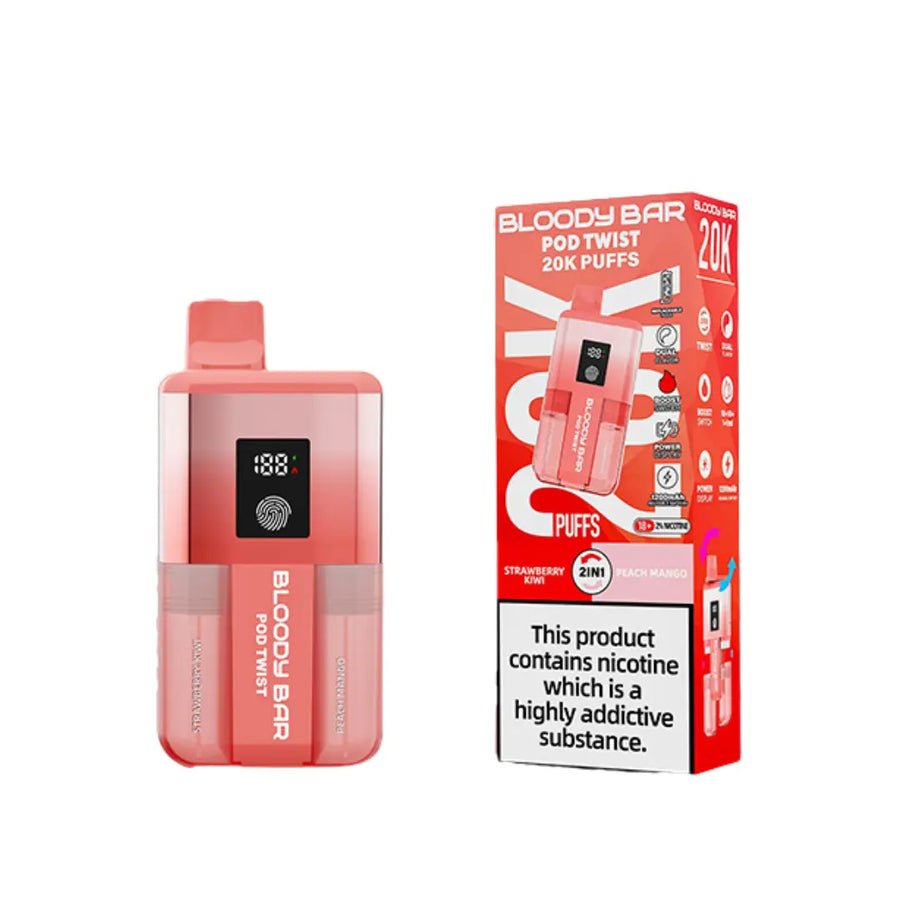 Buy Bloody Bar Ultra Twist 20000 Prefilled Pod Vape Box of 5 - Bulk Vape Wholesale