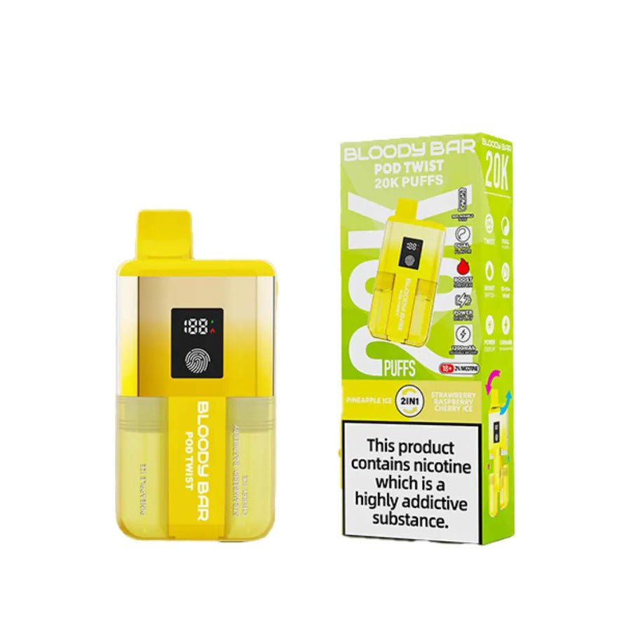 Buy Bloody Bar Ultra Twist 20000 Prefilled Pod Vape Box of 5 - Bulk Vape Wholesale