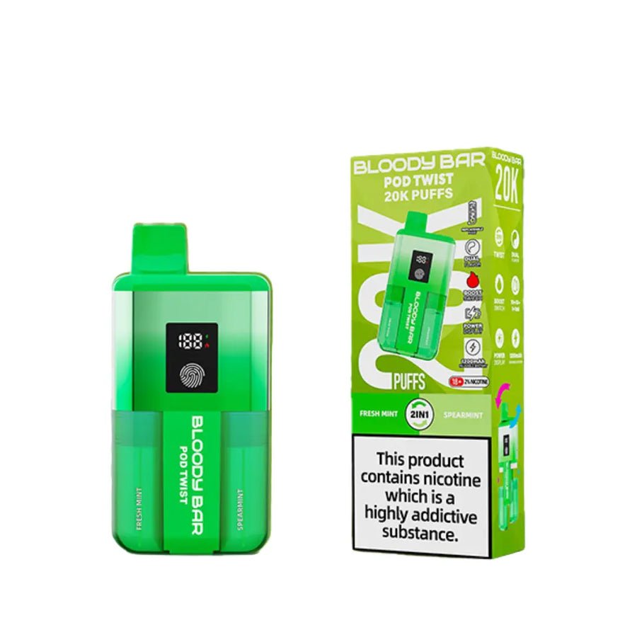 Buy Bloody Bar Ultra Twist 20000 Prefilled Pod Vape Box of 5 - Bulk Vape Wholesale