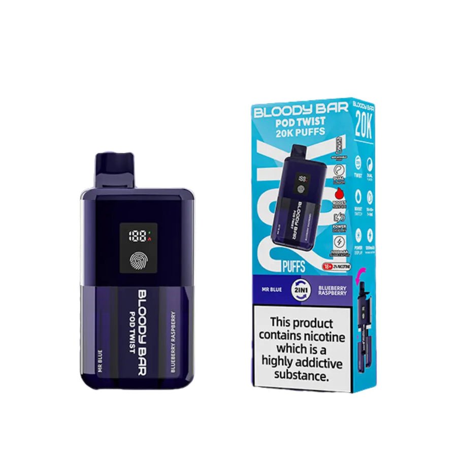 Buy Bloody Bar Ultra Twist 20000 Prefilled Pod Vape Box of 5 - Bulk Vape Wholesale