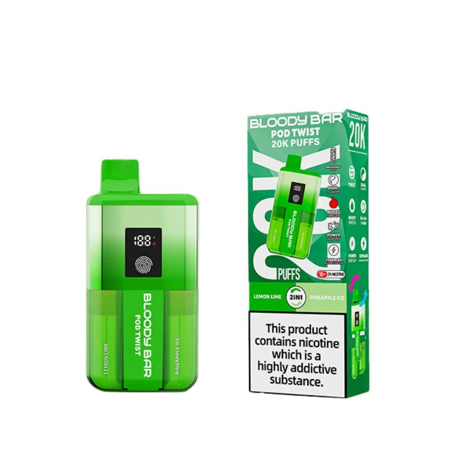 Buy Bloody Bar Ultra Twist 20000 Prefilled Pod Vape Box of 5 - Bulk Vape Wholesale