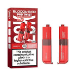 Bloody Bar Ultra Twist 20K Prefilled Pods Box of 5 Cherry Ice/Strawberry Raspberry Cherry Ice