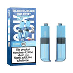 Bloody Bar Ultra Twist 20K Prefilled Pods Box of 5 Blue Razz Ice/Blueberry Raspberry