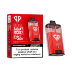 Crystal Galaxy 30k Focus 2 Prefilled Pod Vape Kit Box of 5 Strawberry Kiwi / Strawberry Raspberry