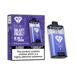 Crystal Galaxy 30k Focus 2 Prefilled Pod Vape Kit Box of 5 Blueberry Raspberry / Blueberry Sour Raspberry