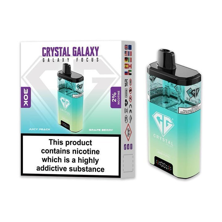 Buy Crystal Galaxy Focus 30k Disposable Vape Box of 5 - Bulk Vape Wholesale