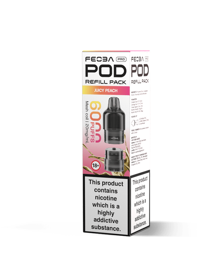 Buy Feoba Pro 6000+ Replacement Pods Pack of 5 - Bulk Vape Wholesale