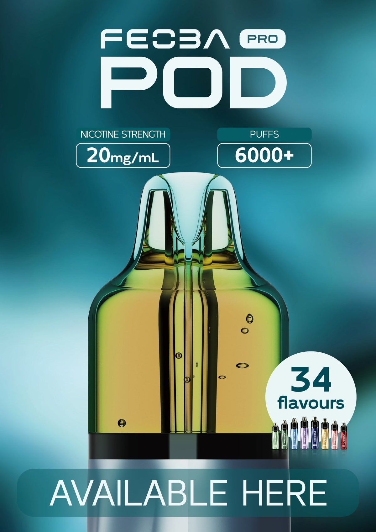 Buy Feoba Pro 6000+ Replacement Pods Pack of 5 - Bulk Vape Wholesale