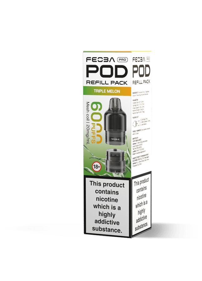 Buy Feoba Pro 6000+ Replacement Pods Pack of 5 - Bulk Vape Wholesale