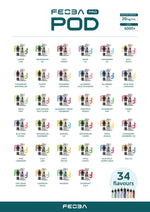 Feoba Pro 6000+ Replacement Pods Pack of 5 Lemon Lime