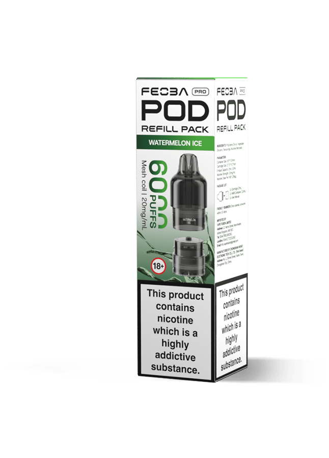 Buy Feoba Pro 6000+ Replacement Pods Pack of 5 - Bulk Vape Wholesale