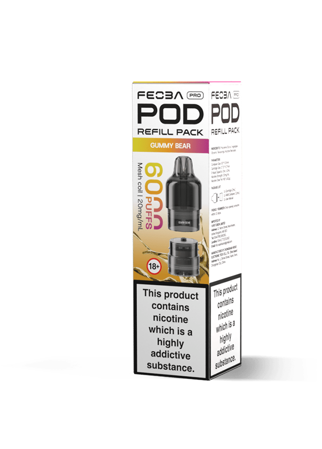 Buy Feoba Pro 6000+ Replacement Pods Pack of 5 - Bulk Vape Wholesale