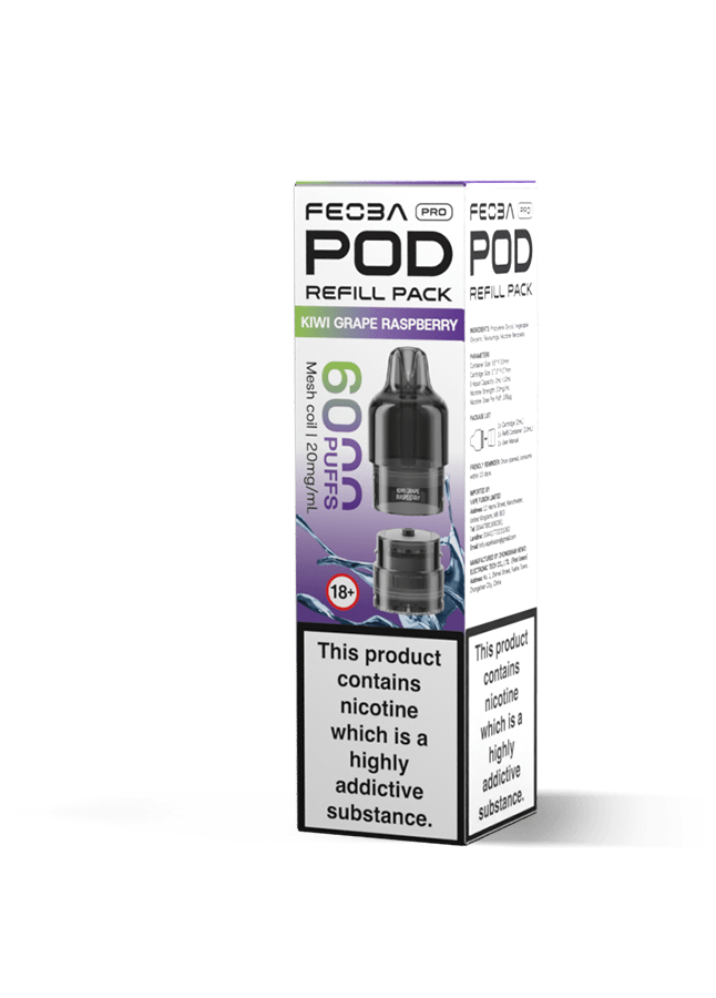 Buy Feoba Pro 6000+ Replacement Pods Pack of 5 - Bulk Vape Wholesale