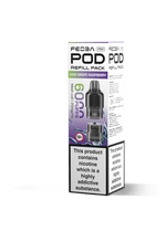 Feoba Pro 6000+ Replacement Pods Pack of 5 Kiwi Grape Raspberry