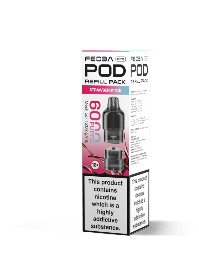 Buy Feoba Pro 6000+ Replacement Pods Pack of 5 - Bulk Vape Wholesale
