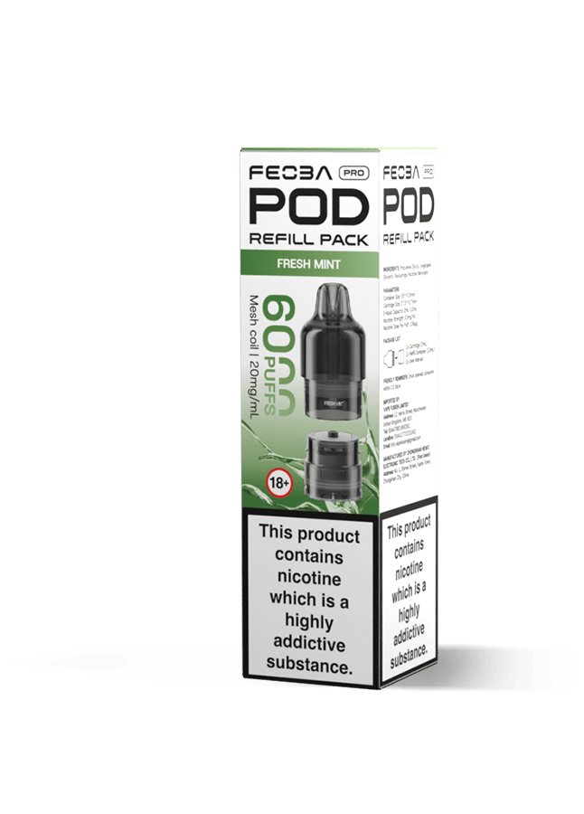 Buy Feoba Pro 6000+ Replacement Pods Pack of 5 - Bulk Vape Wholesale