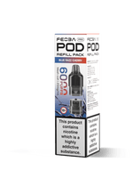 Feoba Pro 6000+ Replacement Pods Pack of 5 Blue Razz Cherry