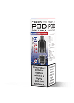 Feoba Pro 6000+ Replacement Pods Pack of 5 Blueberry Cherry Cranberry