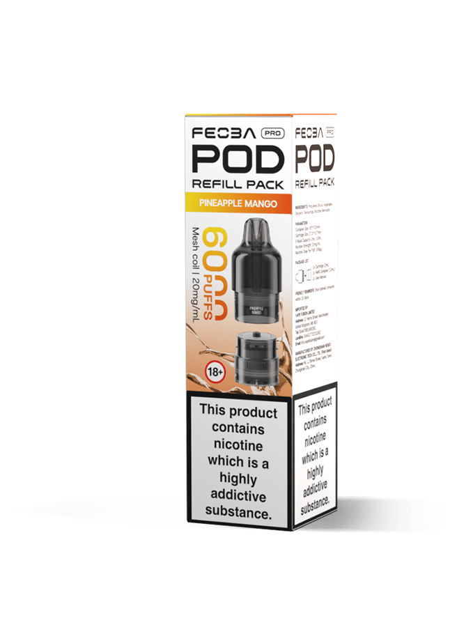 Buy Feoba Pro 6000+ Replacement Pods Pack of 5 - Bulk Vape Wholesale