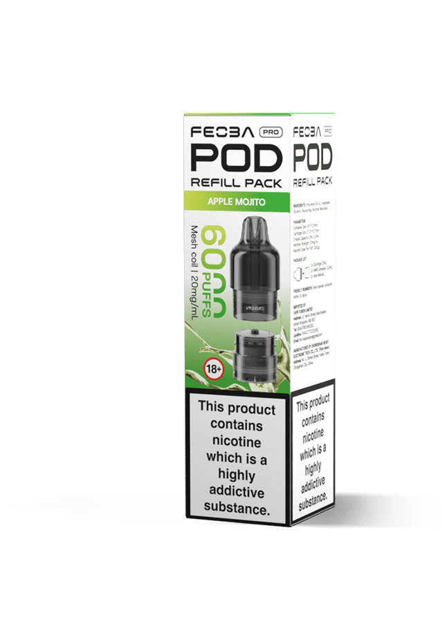 Buy Feoba Pro 6000+ Replacement Pods Pack of 5 - Bulk Vape Wholesale