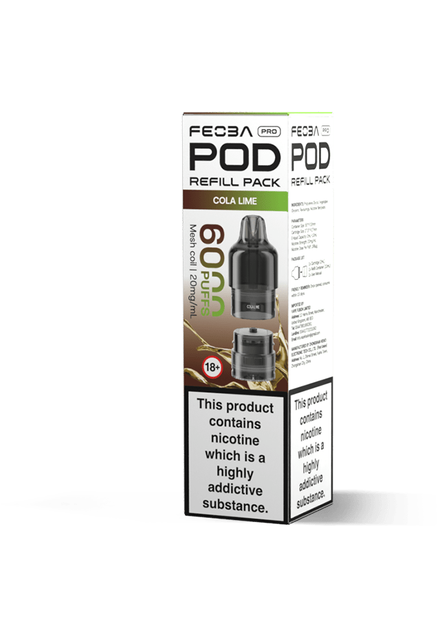 Buy Feoba Pro 6000+ Replacement Pods Pack of 5 - Bulk Vape Wholesale