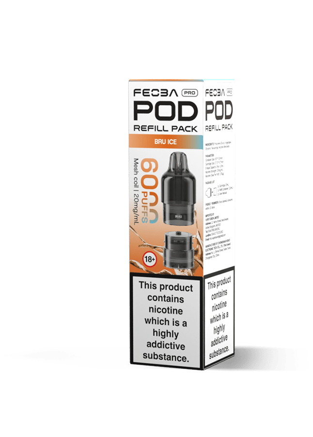 Buy Feoba Pro 6000+ Replacement Pods Pack of 5 - Bulk Vape Wholesale