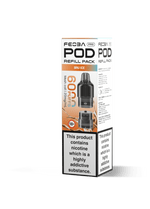 Feoba Pro 6000+ Replacement Pods Pack of 5 Bru Ice