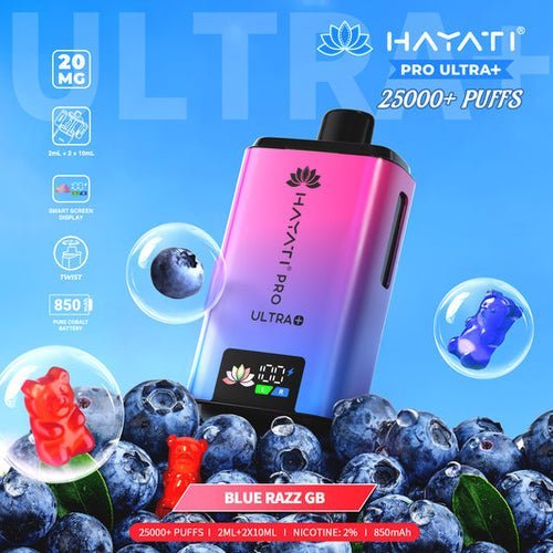 Buy Hayati Pro Ultra Plus 25k Disposable Vape Box of 10 - Bulk Vape Wholesale