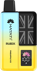 Hayati Rubik 7000 Puffs Prefilled Vape Kit Pack of 5 Banana Ice