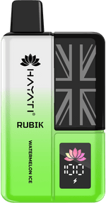 Hayati Rubik 7000 Puffs Prefilled Vape Kit Pack of 5 Banana Ice