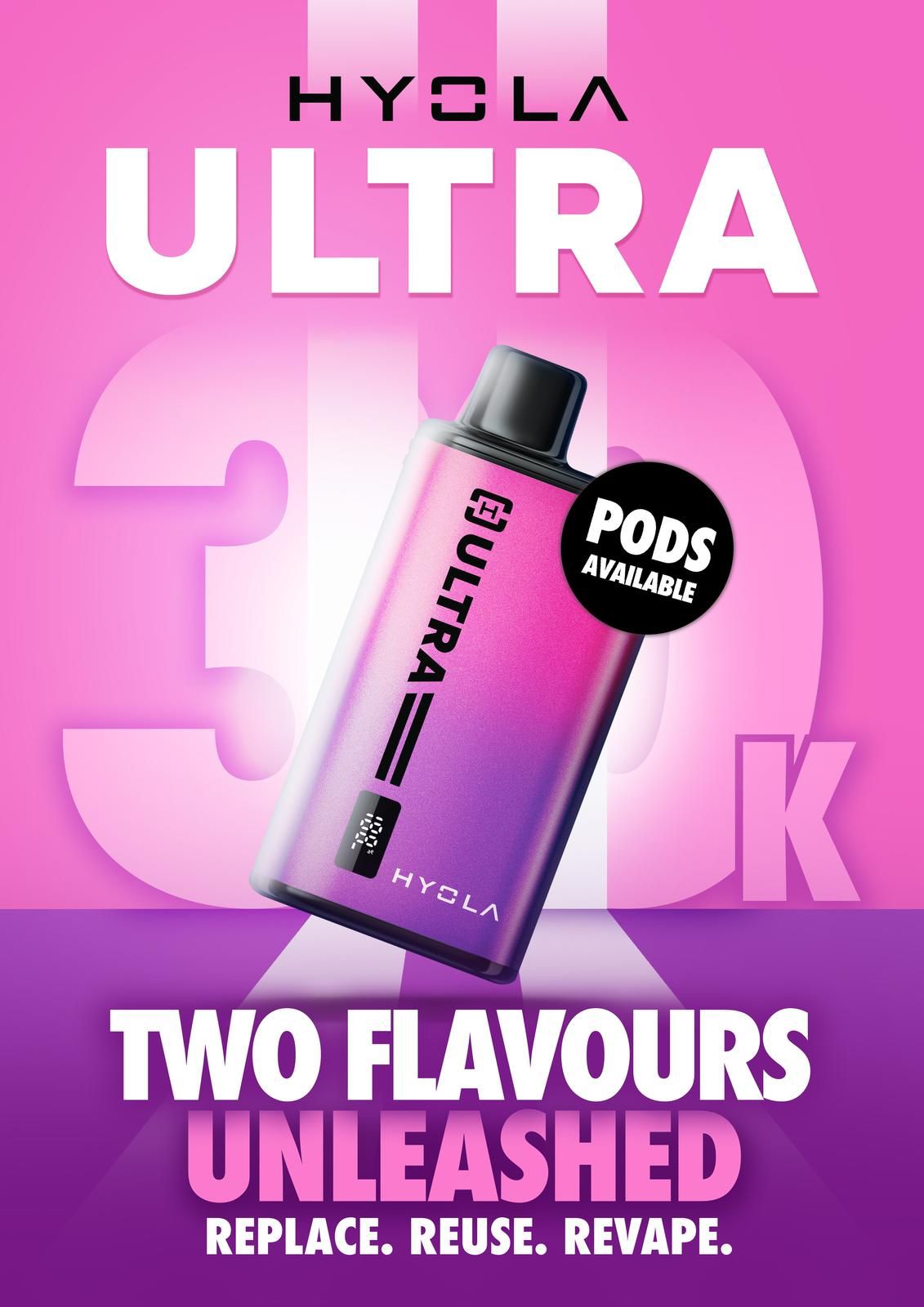 Buy Hyola Ultra 30k Prefilled Pod Vape Kit Pack of 5 - Bulk Vape Wholesale