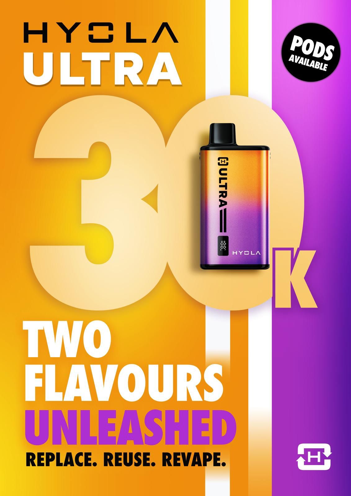 Buy Hyola Ultra 30k Prefilled Pod Vape Kit Pack of 5 - Bulk Vape Wholesale
