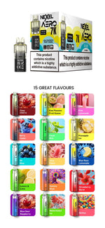 Nexel Aero 7k Prefilled Pod Vape Kit (BOX OF 5) Strawberry Blast