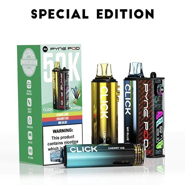 Buy Pyne Pod Click 50k Prefilled Pod Vape Kit Box of 5 - Bulk Vape Wholesale