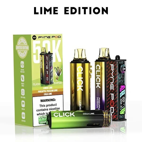 Buy Pyne Pod Click 50k Prefilled Pod Vape Kit Box of 5 - Bulk Vape Wholesale