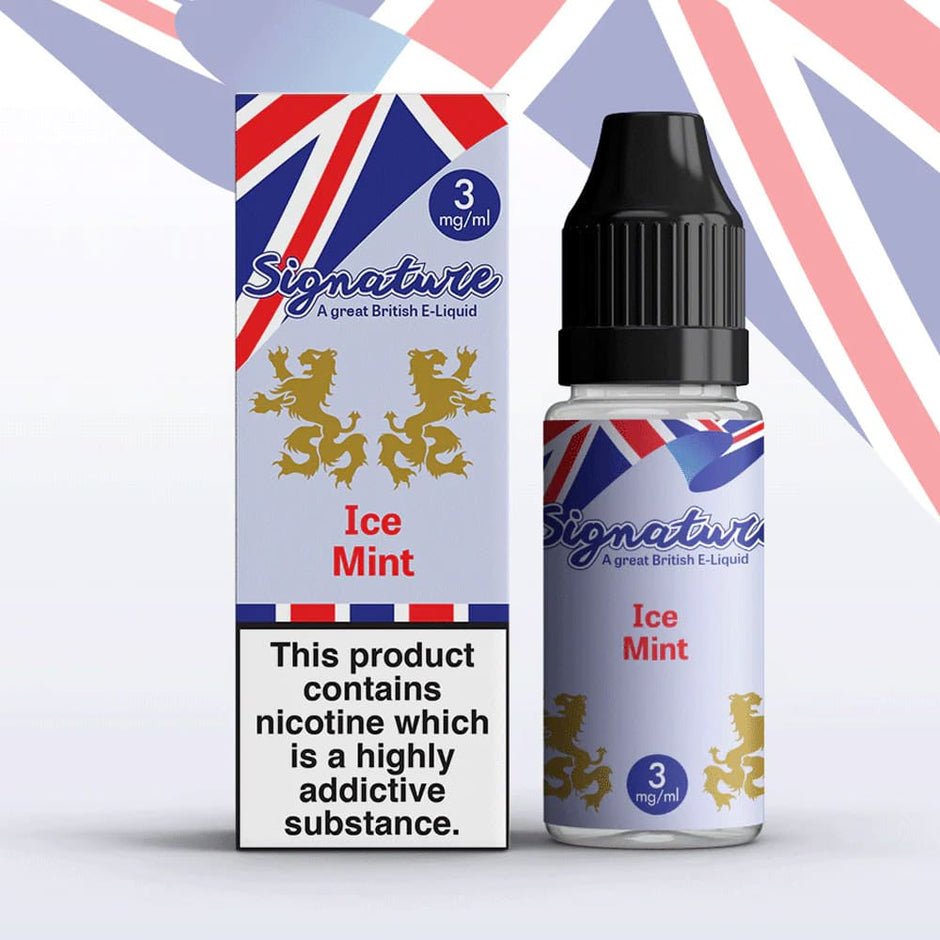 Signature Nic Salt 10ml E - Liquid Box of 10 Berry Menthol