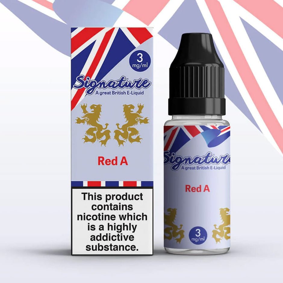 Signature Nic Salt 10ml E - Liquid Box of 10 Red A
