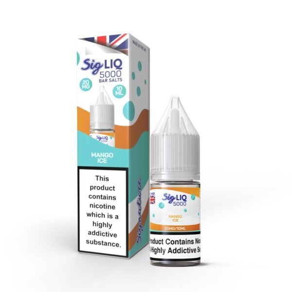 Signature Sig Liq 5000 Bar Salt 10ml Nic Salts Box of 10 Mango Ice