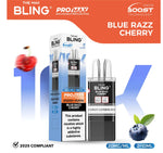 The Bling 10k Pro Max Replacement Pods (BOX OF 5) Blue Razz Cherry