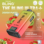 The Bling Ultra Plus 30k Prefilled Vape Pod Kit Box of 5 Strawberry Kiwi/Strawberry Watermelon