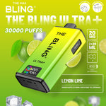 The Bling Ultra Plus 30k Prefilled Vape Pod Kit Box of 5 Lemon Lime