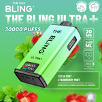 The Bling Ultra Plus 30k Prefilled Vape Pod Kit Box of 5 Fresh Mint/Strawberry Mint