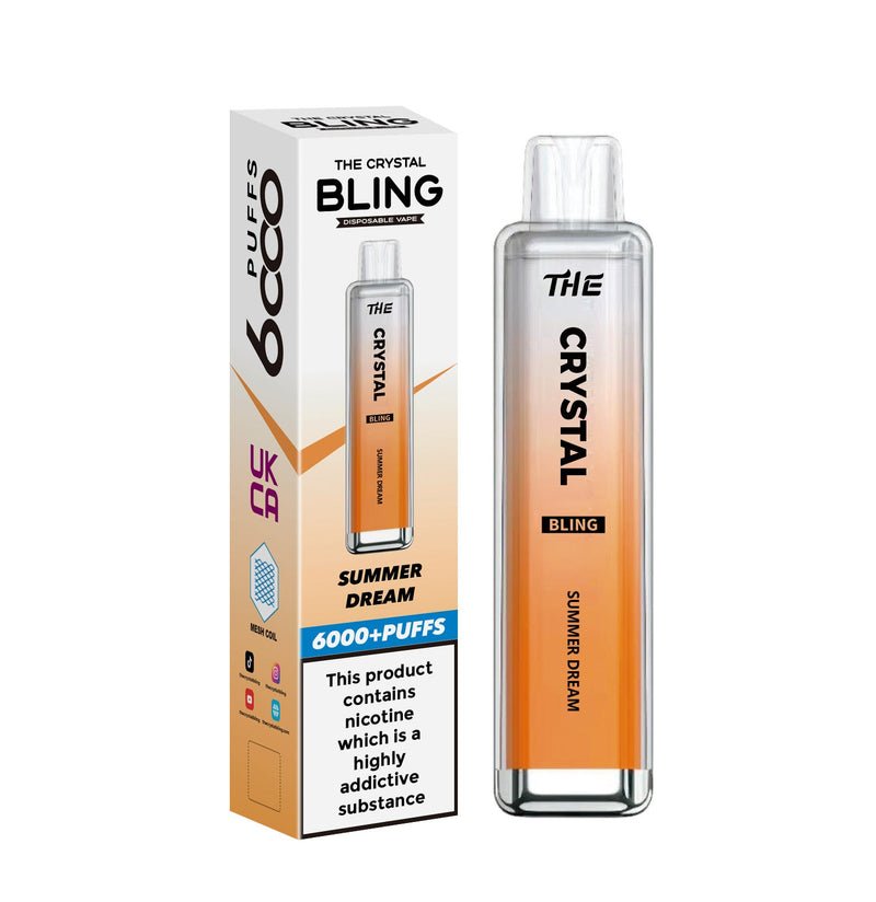 Buy The Crystal Bling 6000 Prefilled Pod Vape - Box of 10 - Bulk Vape Wholesale