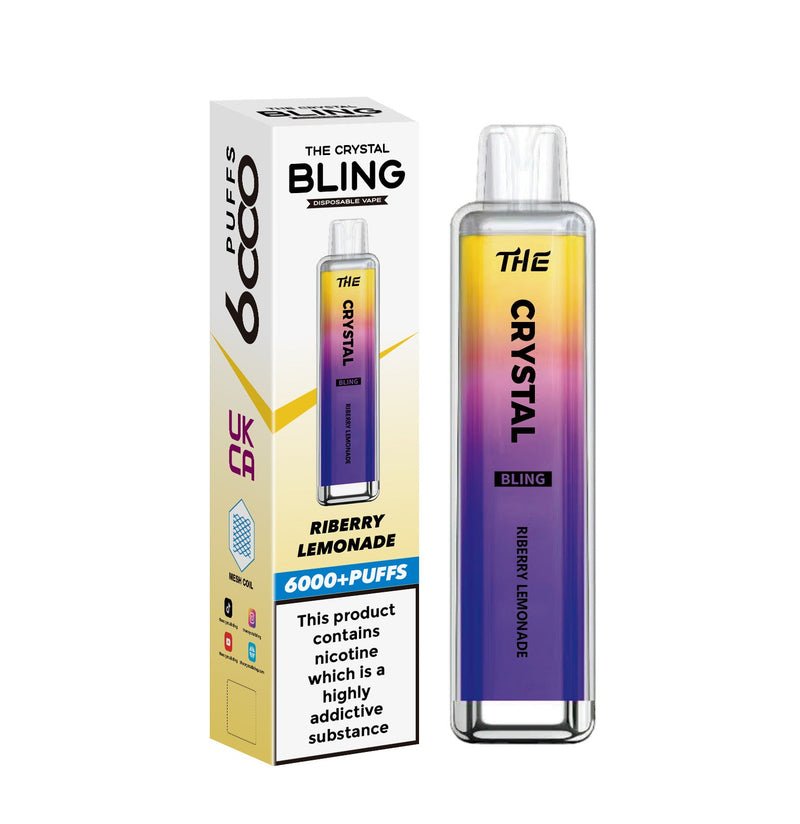 Buy The Crystal Bling 6000 Prefilled Pod Vape - Box of 10 - Bulk Vape Wholesale